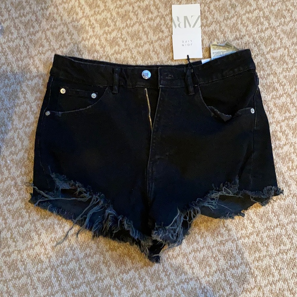 High Rise Jean Shorts